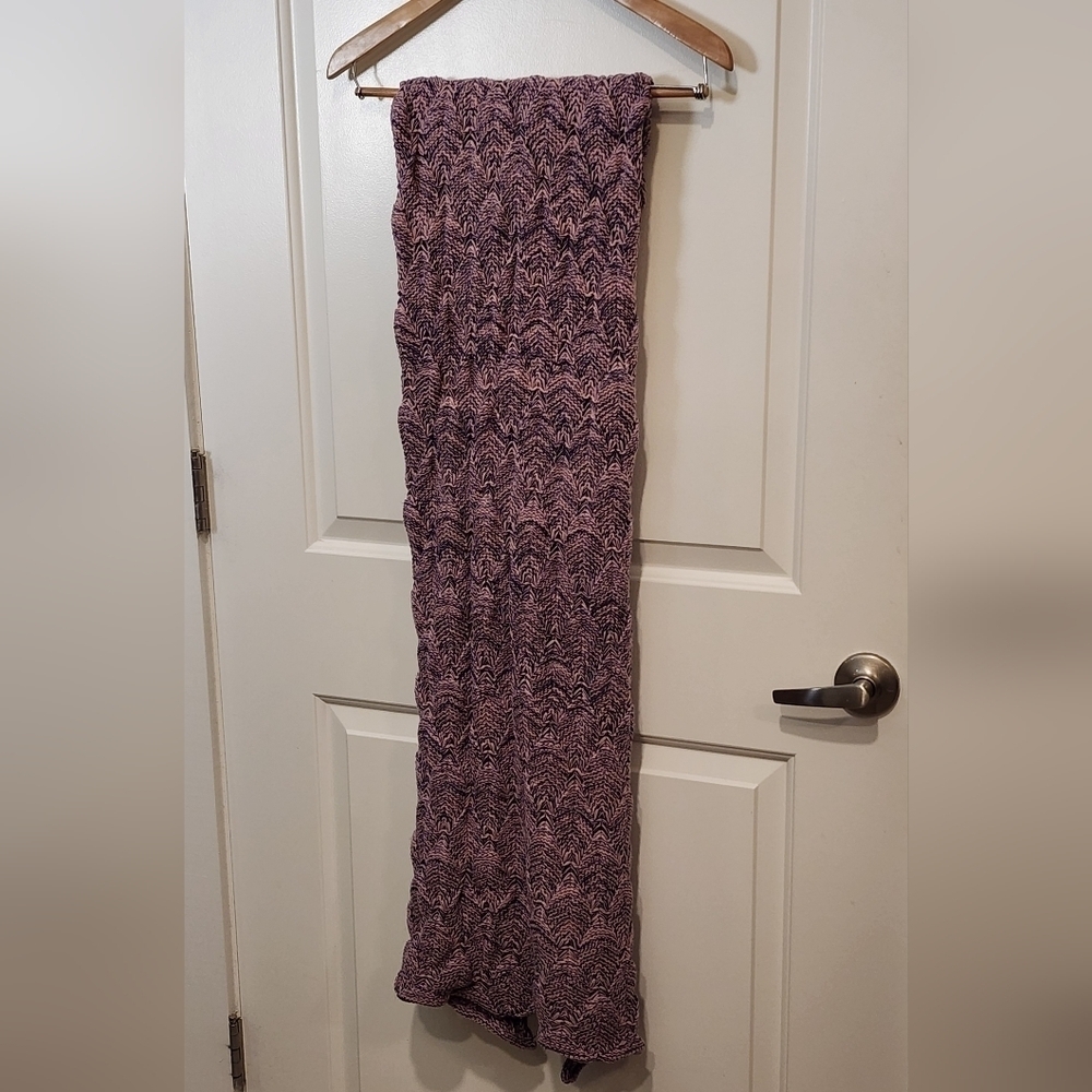 Handmade Lavender and Purple Crochet Mermaid Wearable Blanket, 78". NEW